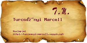 Turcsányi Marcell névjegykártya