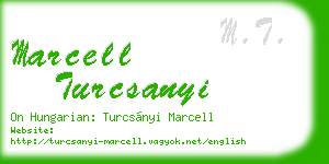 marcell turcsanyi business card
